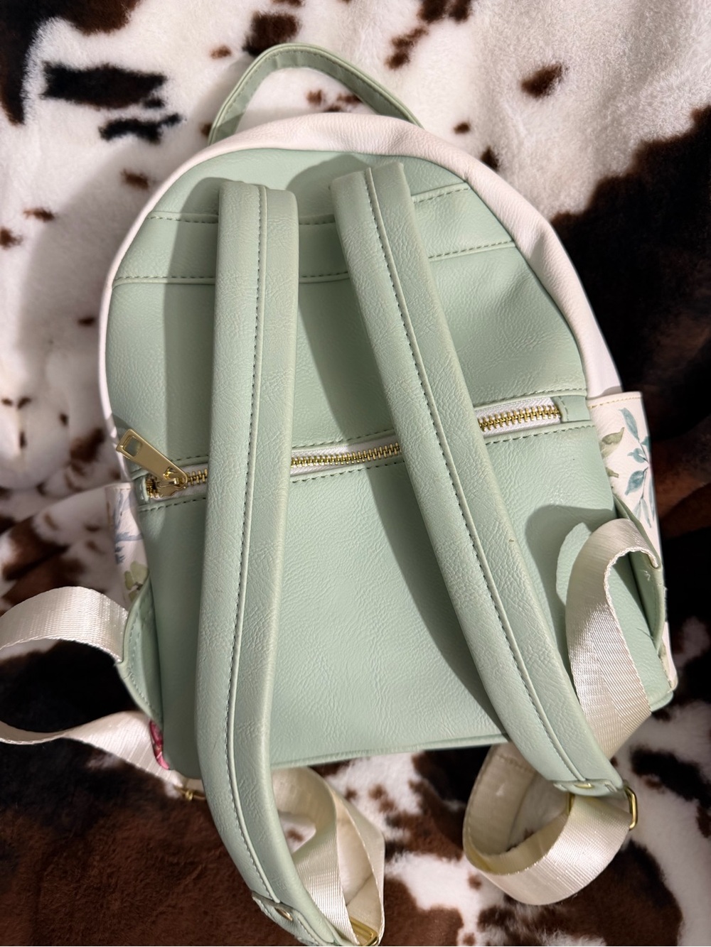 Floral Mini Backpack - White - Picture 4 of 6